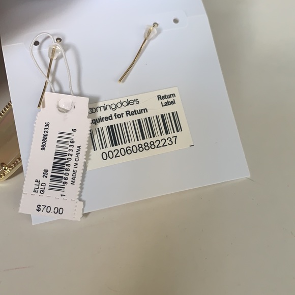 Kendra Scott Elle Gold Drop Earrings in Golden Abalone - Picture 6 of 6